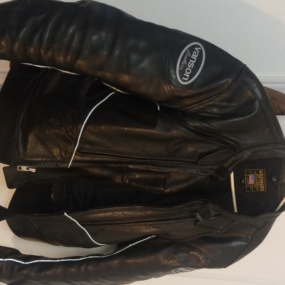 Vanson Leathers motorcycle jacket XL